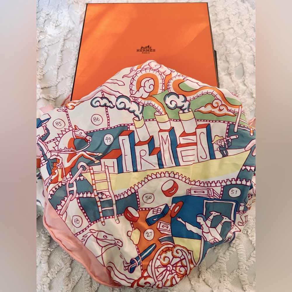 GUC Hermes Pastel Silk Scarf